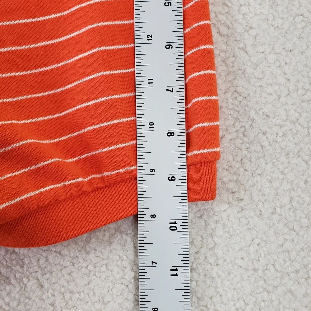 Polo Ralph Lauren Classic Fit Polo Shirt Mens XL Orange Striped Preppy Casual